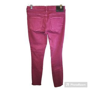 True religion casey jeans women's sz 27 raw hem low rise super skinny